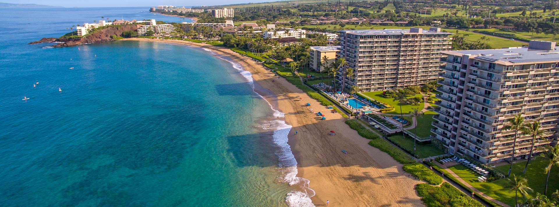 Aerial view of Aston at The Whaler on Kaanapali Beach.